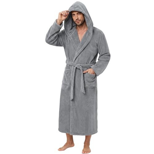 PJGGZ Men's Bathrobe with Hood