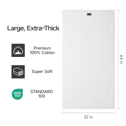 REDKISS Luxury White Bath Towels view 3