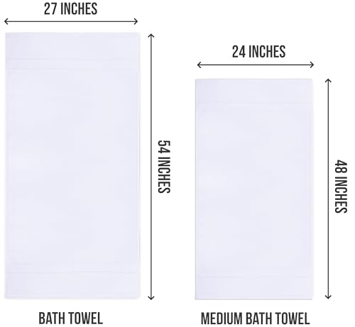 Utopia Towels 6 Pack Bath view 2