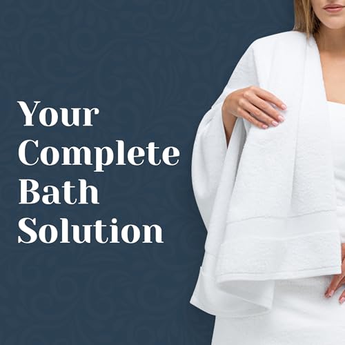 Luxury White Bath Towel Set view 3