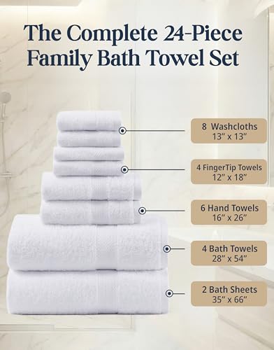 LANE LINEN Bath Towel Set view 2