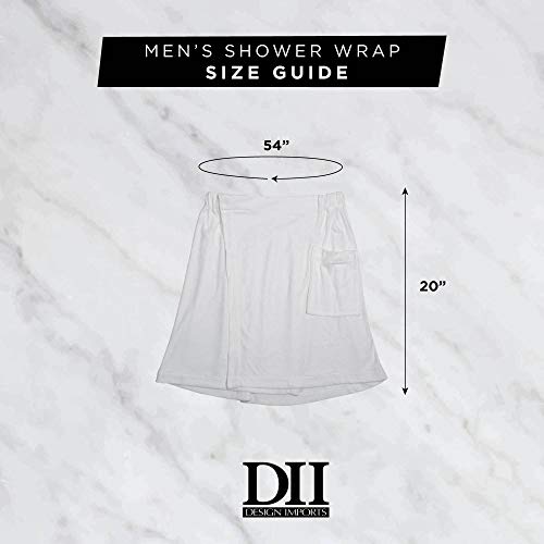 DII Men's Terry Shower Wrap view 4