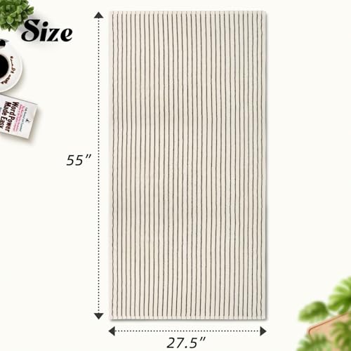 Jacquotha Black and Ivory Striped view 5