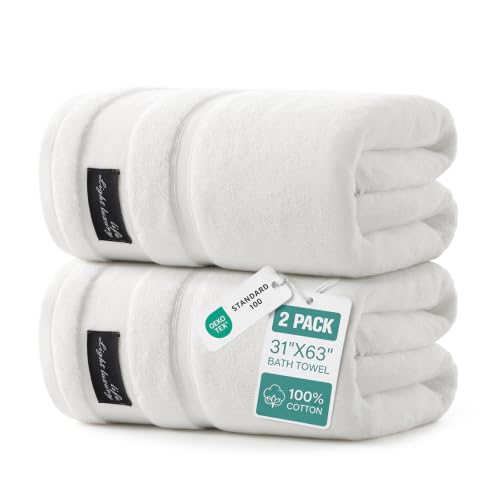 REDKISS Luxury White Bath Towels