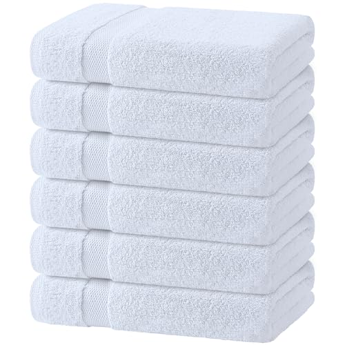 White Bath Towels 24x50 Inch