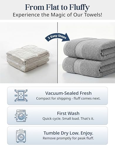 LANE LINEN Towel Set Soft view 3