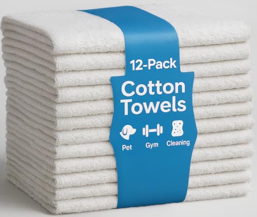 JMR White Bath Towels Bulk