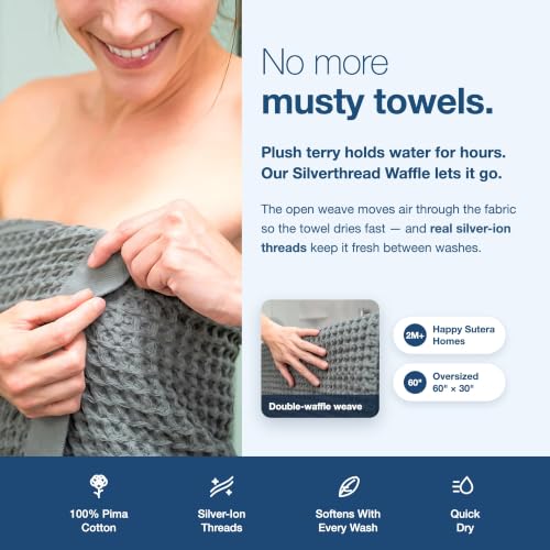 SUTERA Silverthread Bath Towel | view 2