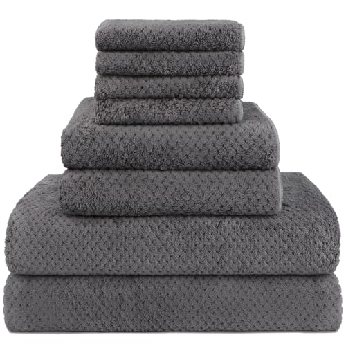 HOMEXCEL 8 Piece Bath Towel