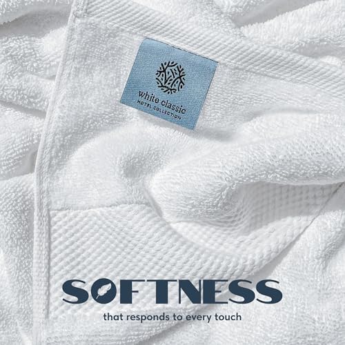 White Classic Luxury Bath Towels view 2