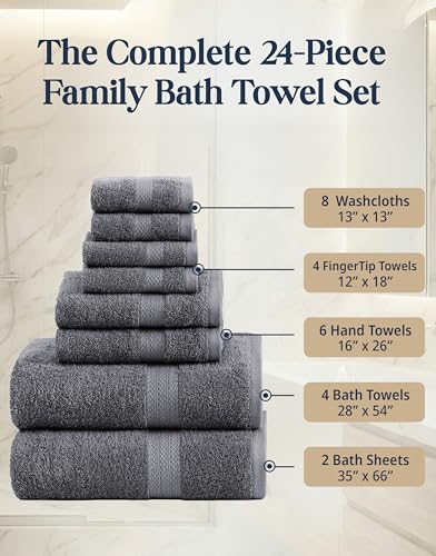 LANE LINEN 100% Cotton Bath view 3