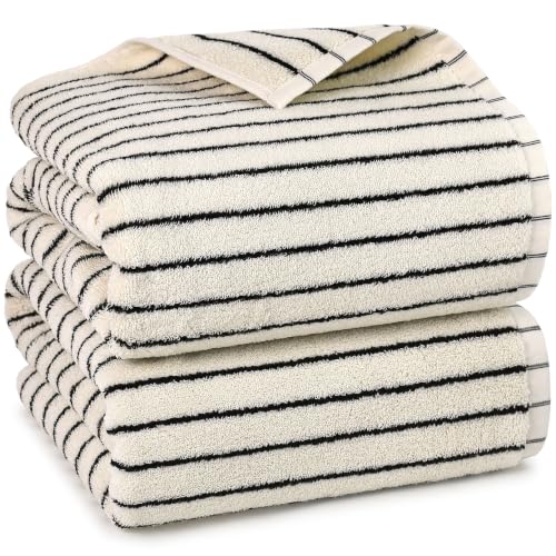 Jacquotha Black and Ivory Striped