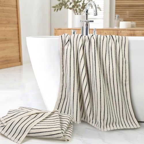 Jacquotha Black and Ivory Striped view 4