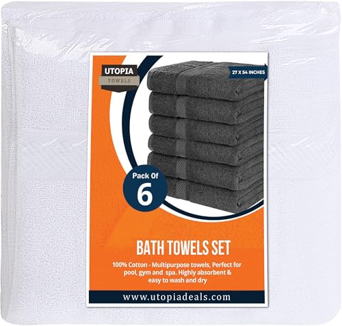 Utopia Towels 6 Pack Bath view 5