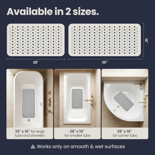 Bathtub Mat Non Slip 35x16 view 5