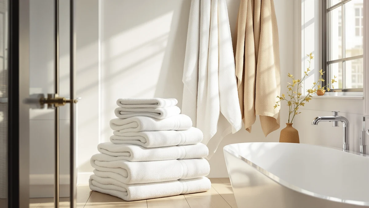 White Bath Towels vs Colored comparison